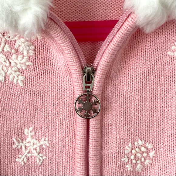 Boutique Brand Knitted Embroidered Hood Cardigan Sweater - Picture 3 of 5